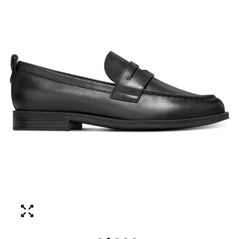 Cole Haan Women's Stassi Black Leather Penny Loafers NWOT size 8 - Picture 3 of 10